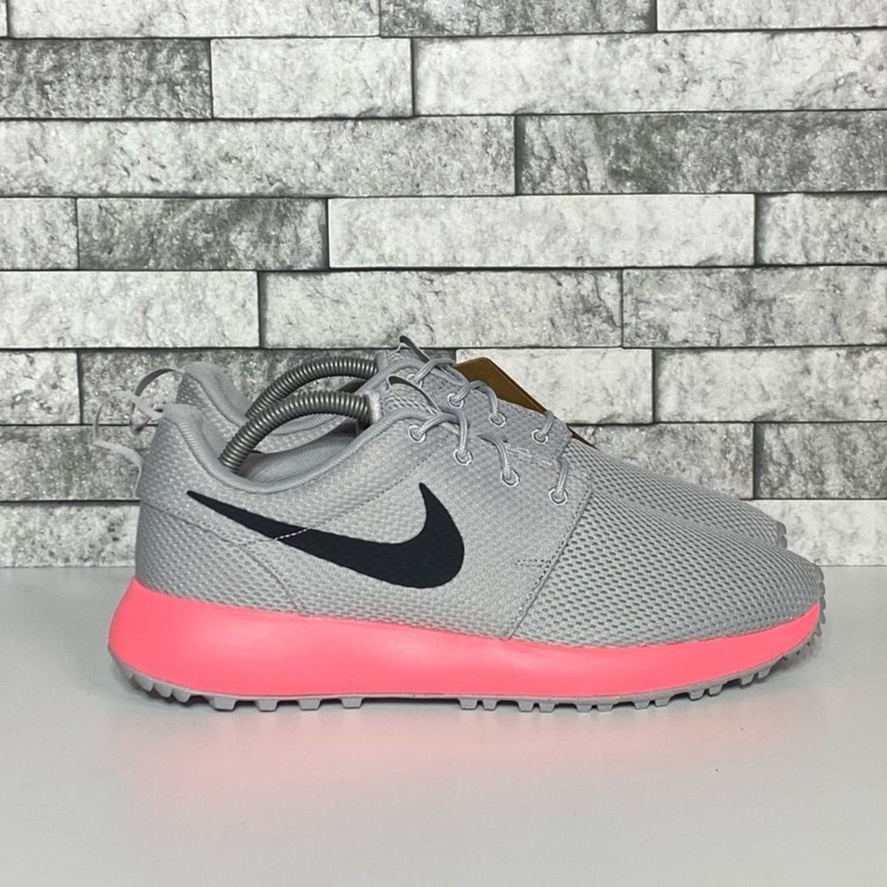 Nike Roshe Golf Shoes New Mens 8.5 Pink Gray Nike Comfort Golf Shoes